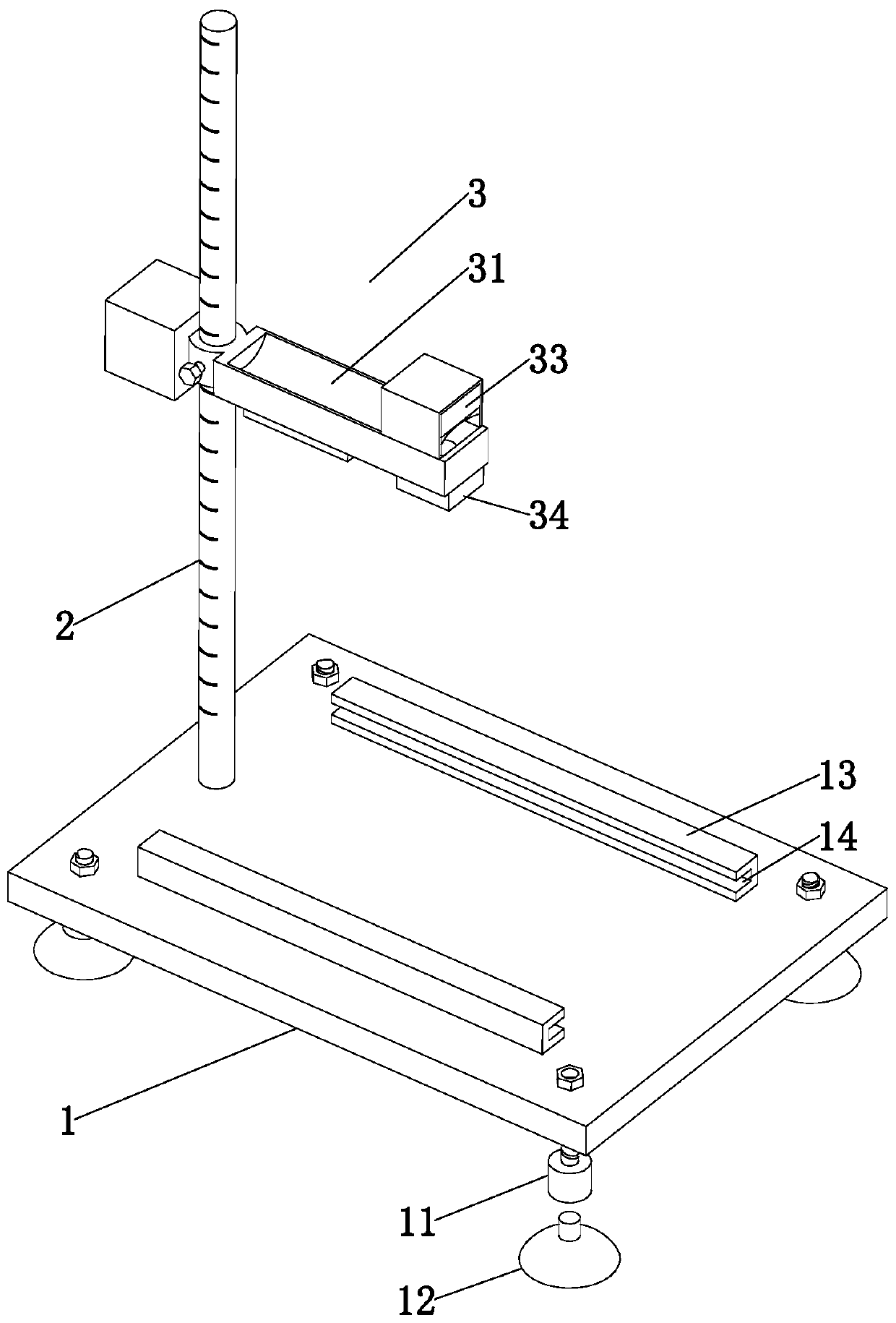 Impact resistance testing device and method for anti-glare panel