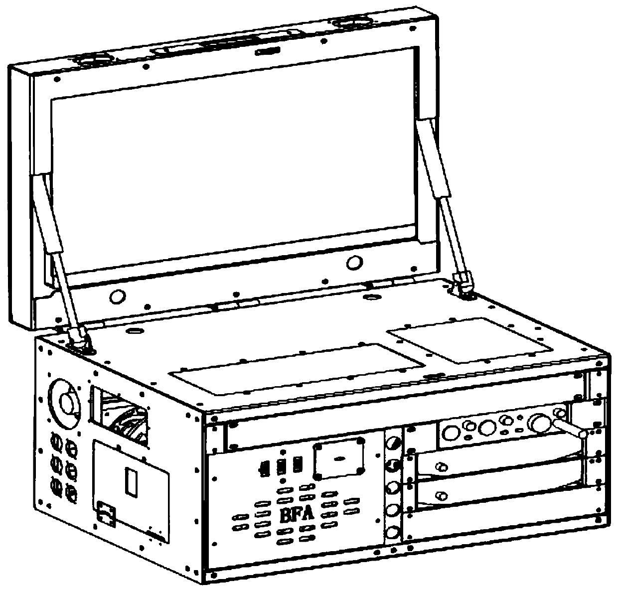 A digital film on-site audio and video signal making and processing integrated device and method