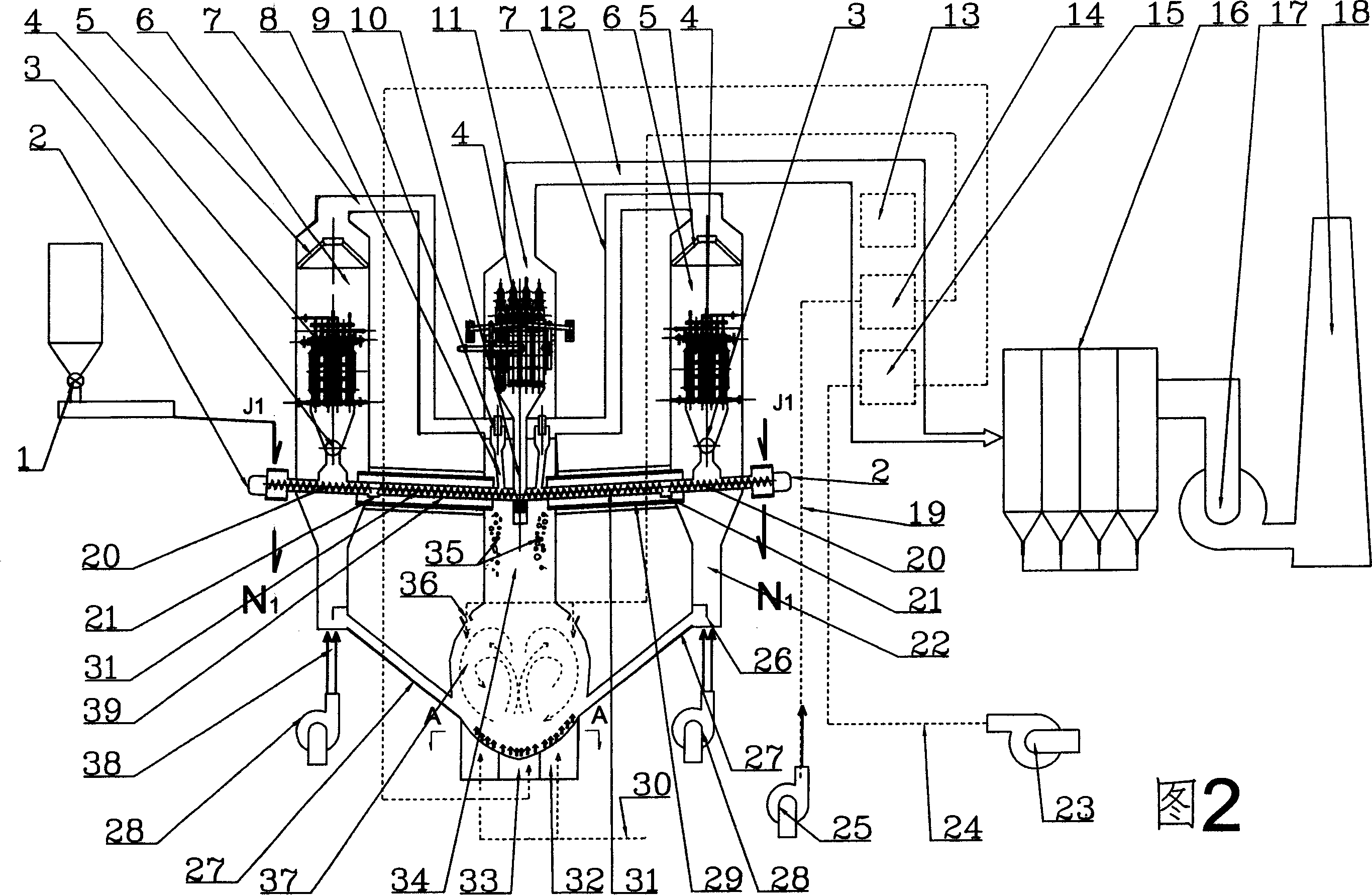 Solid-liquid treating machine and its heating system