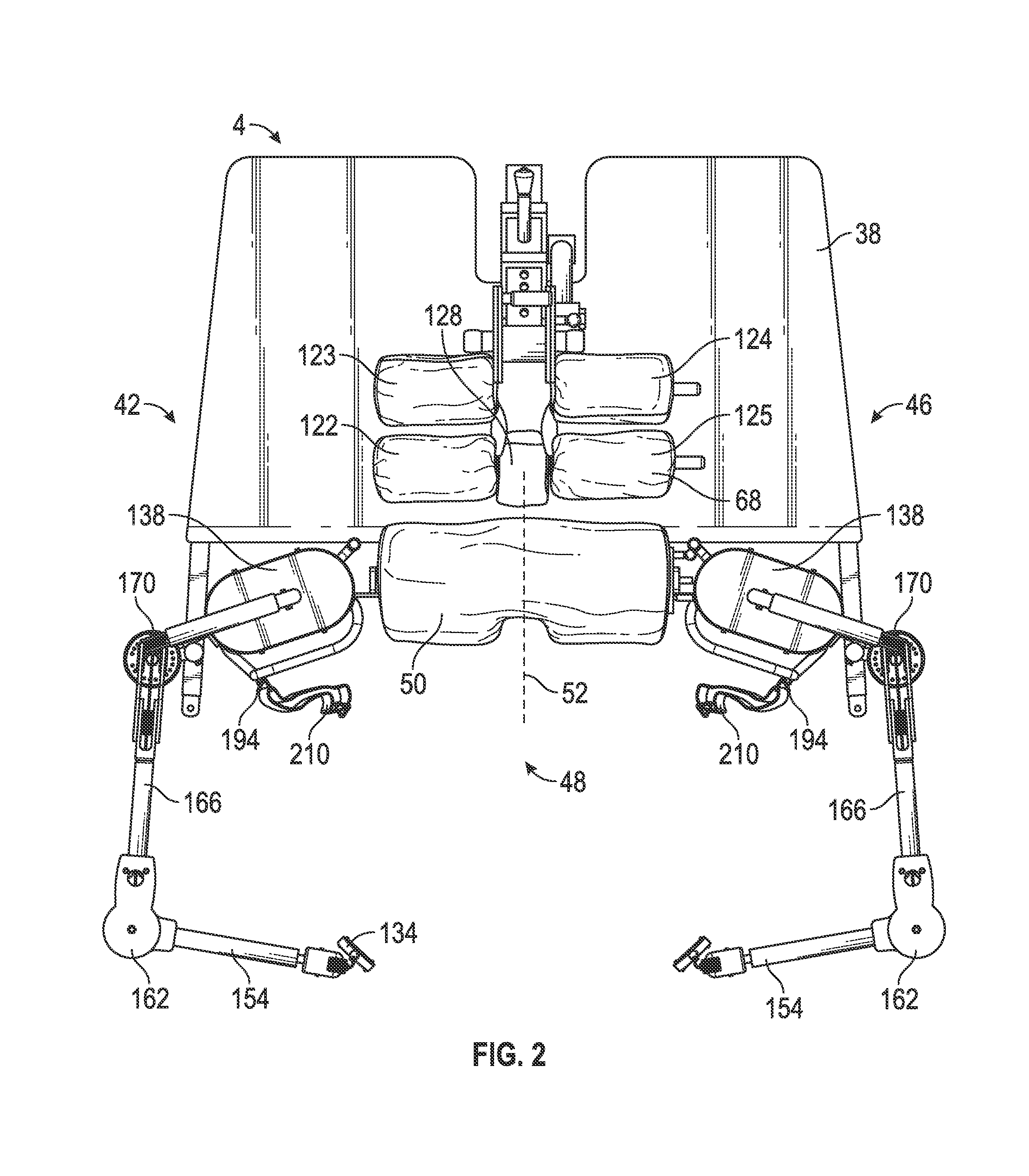 Unsupported pelvic/spine exercise system and method