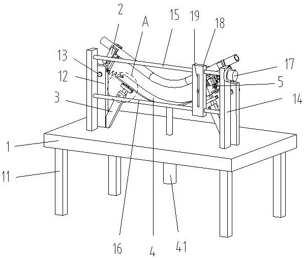 Bent pipe brushing device