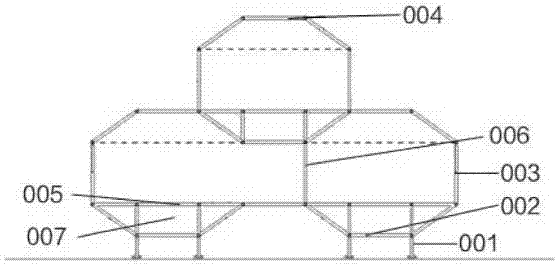 Quick-building type integrated house with honeycomb structure