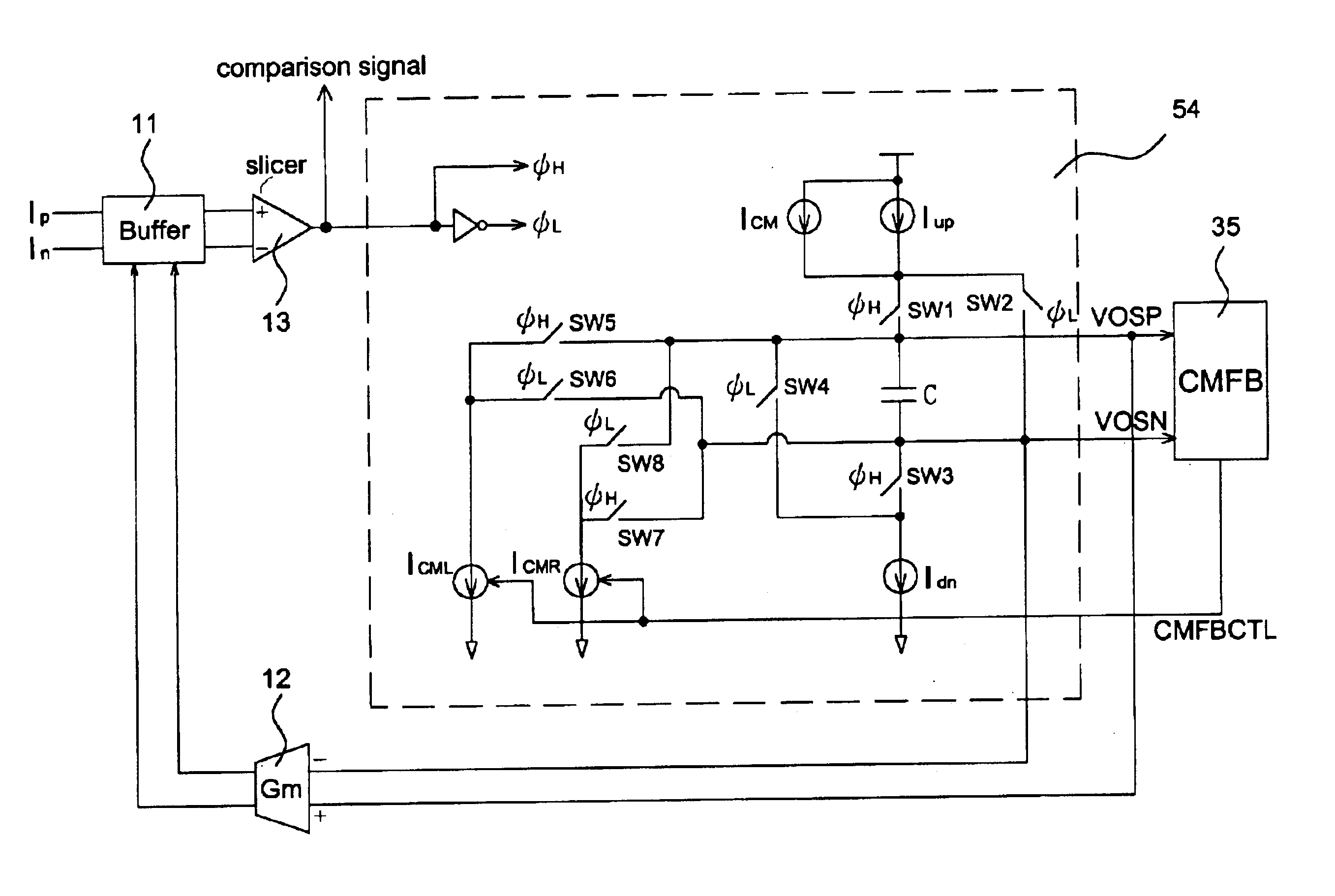 Differential charge pump circuit