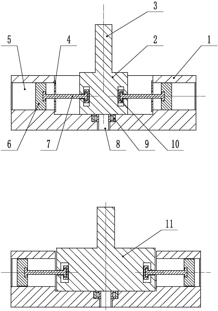 Contraposition double-eccentric-wheel sliding groove push-pull reciprocating compressed air pressurizing homogeneity compression ignition internal combustion engine