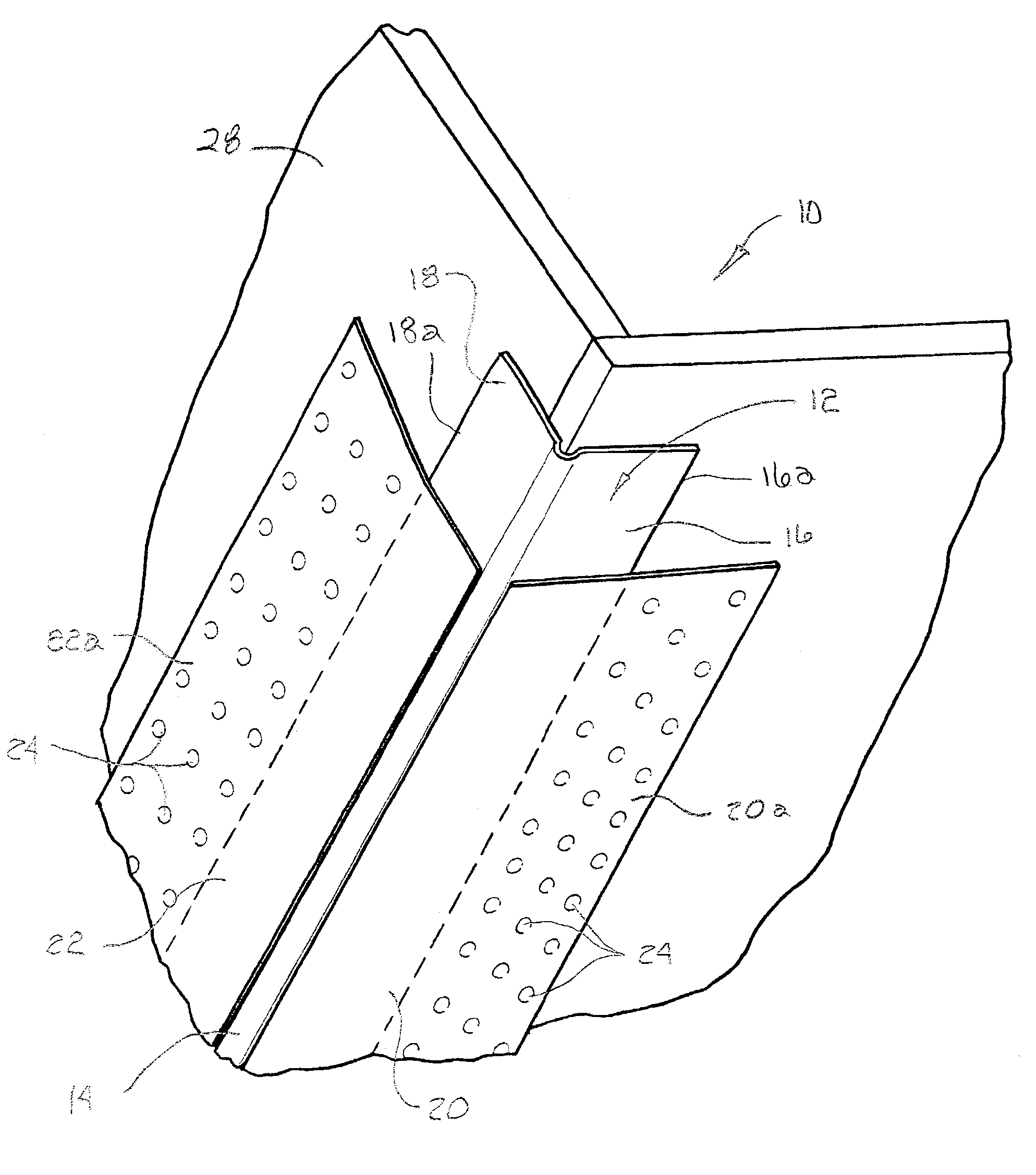 Drywall cornerbead with paper legs