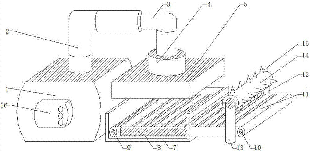 Numerical control waste steel hydraulic feeding device