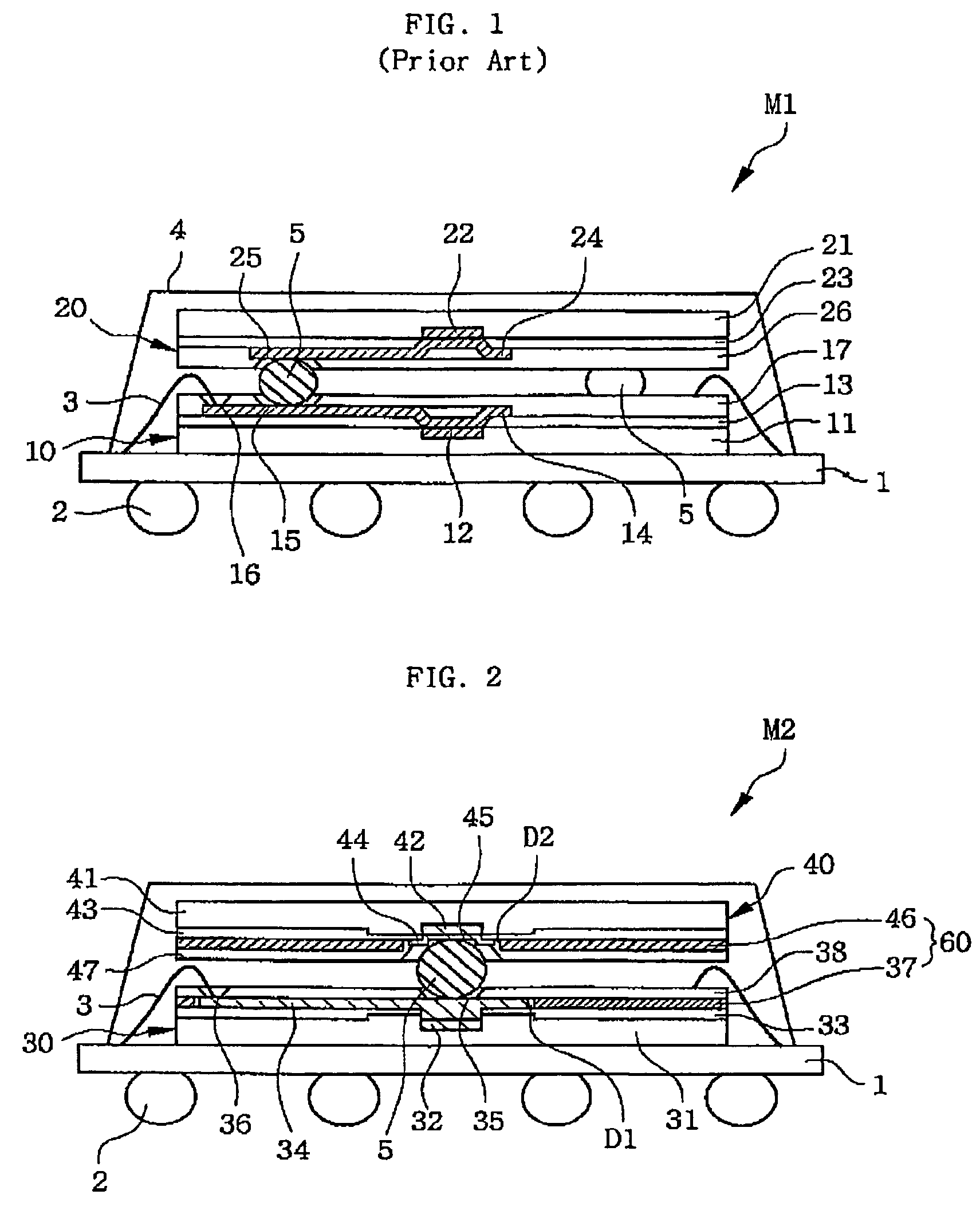 Multi-chip ball grid array package