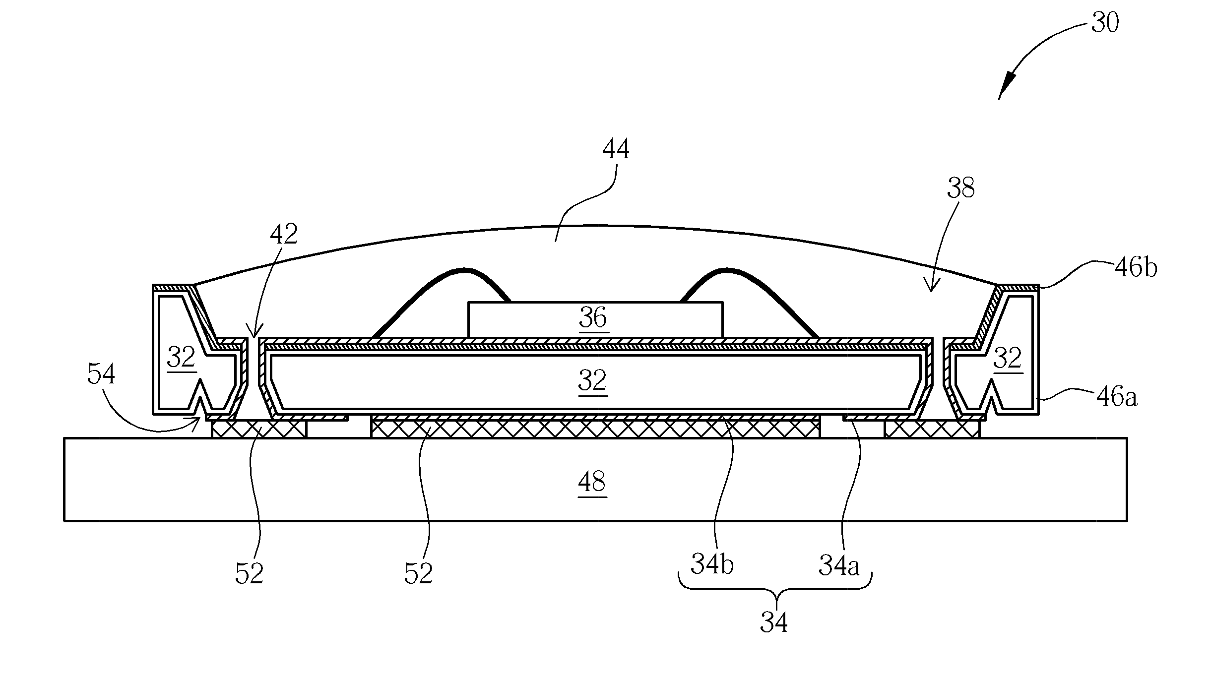 Opto-electronic package structure having silicon-substrate and method of forming the same