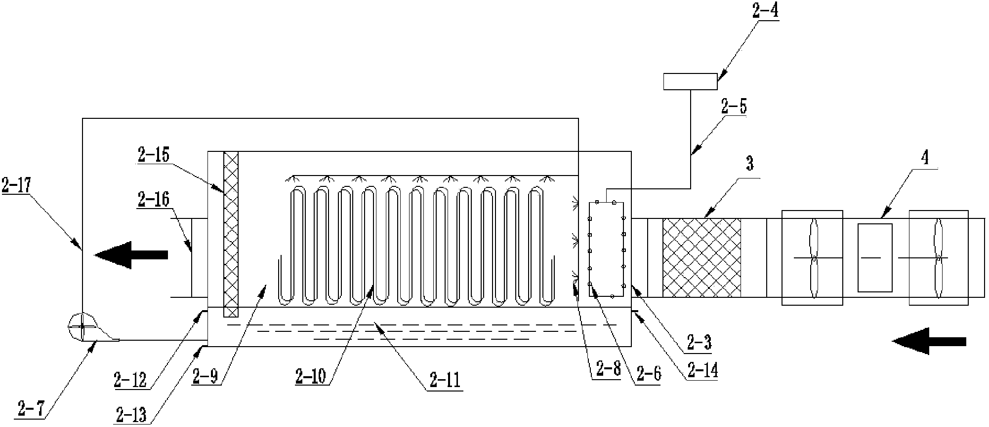 Refrigeration cooling system under mine