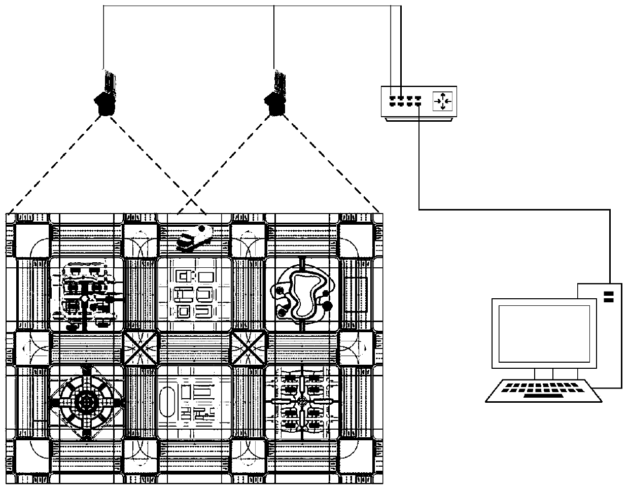 High-precision positioning system of micro-scale model car