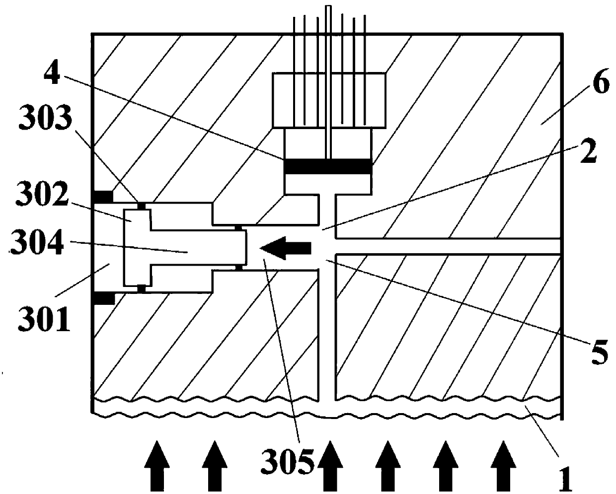 Pressure sensor with overpressure protective device