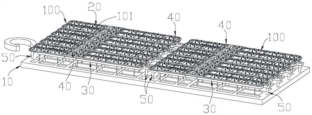 Electroplating hanging device and use method thereof