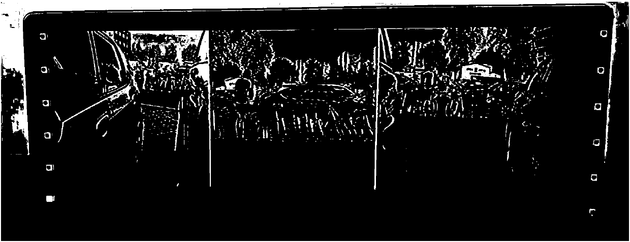 Blind area intelligent auxiliary vehicle-mounted system applied to commercial vehicle