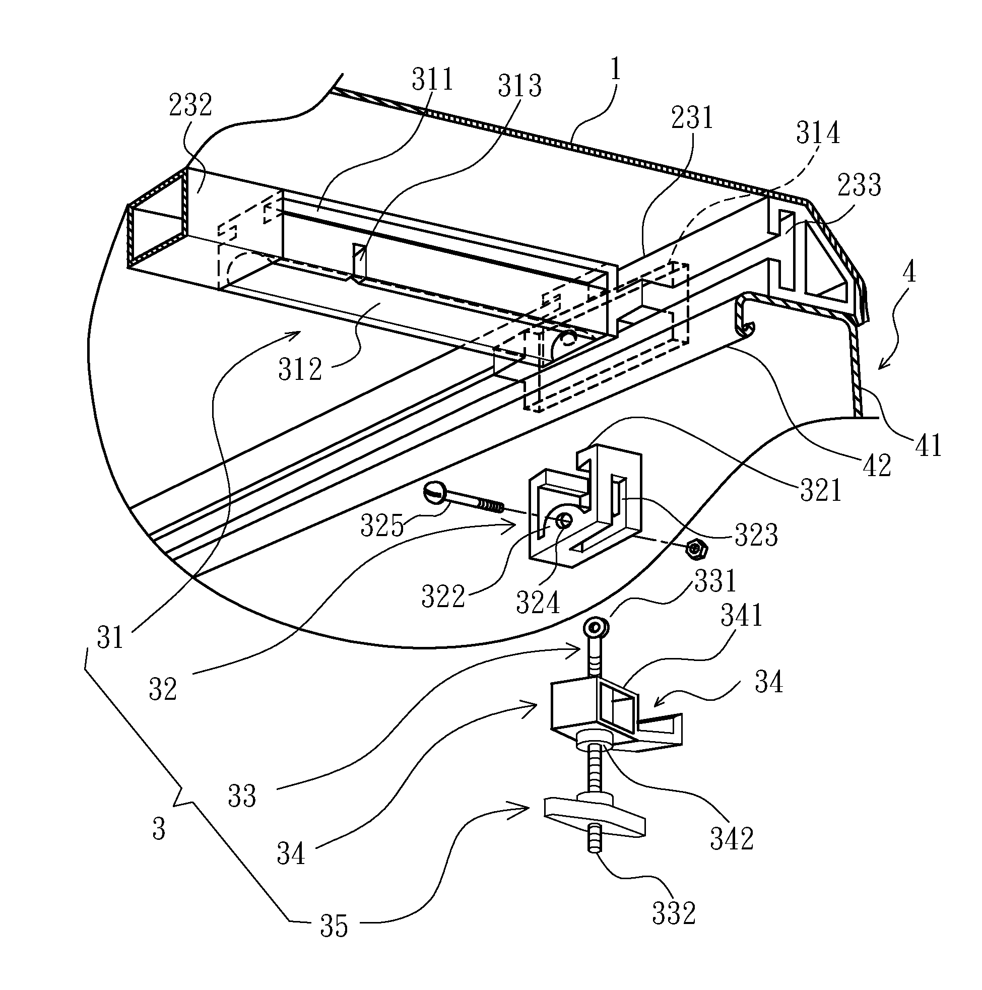 Clamp structure for tonneau cover of pick-up truck