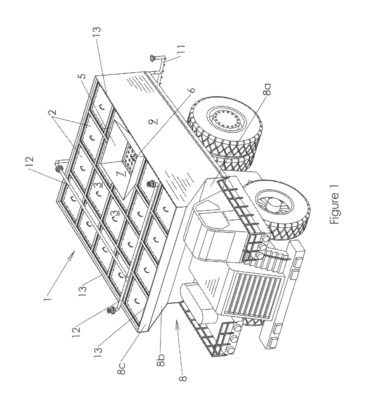 Open access water tank truck body