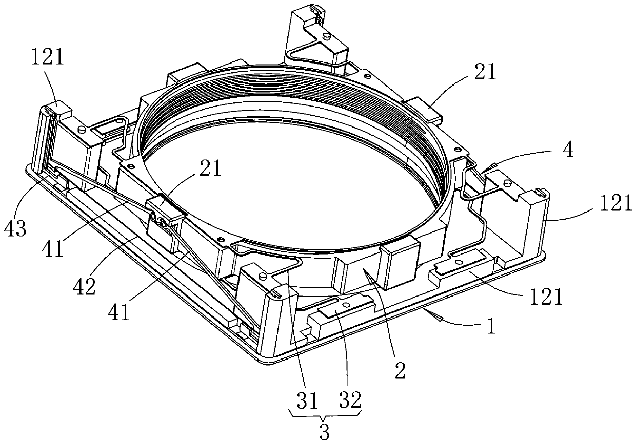 Driving device for realizing automatic focusing of camera