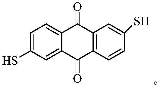 Method for dyeing polypropylene fibers with sulfydryl-containing anthraquinone type disperse dye