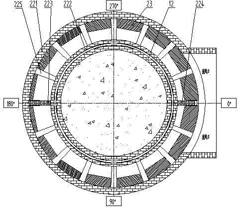 Sintered ore cooling furnace