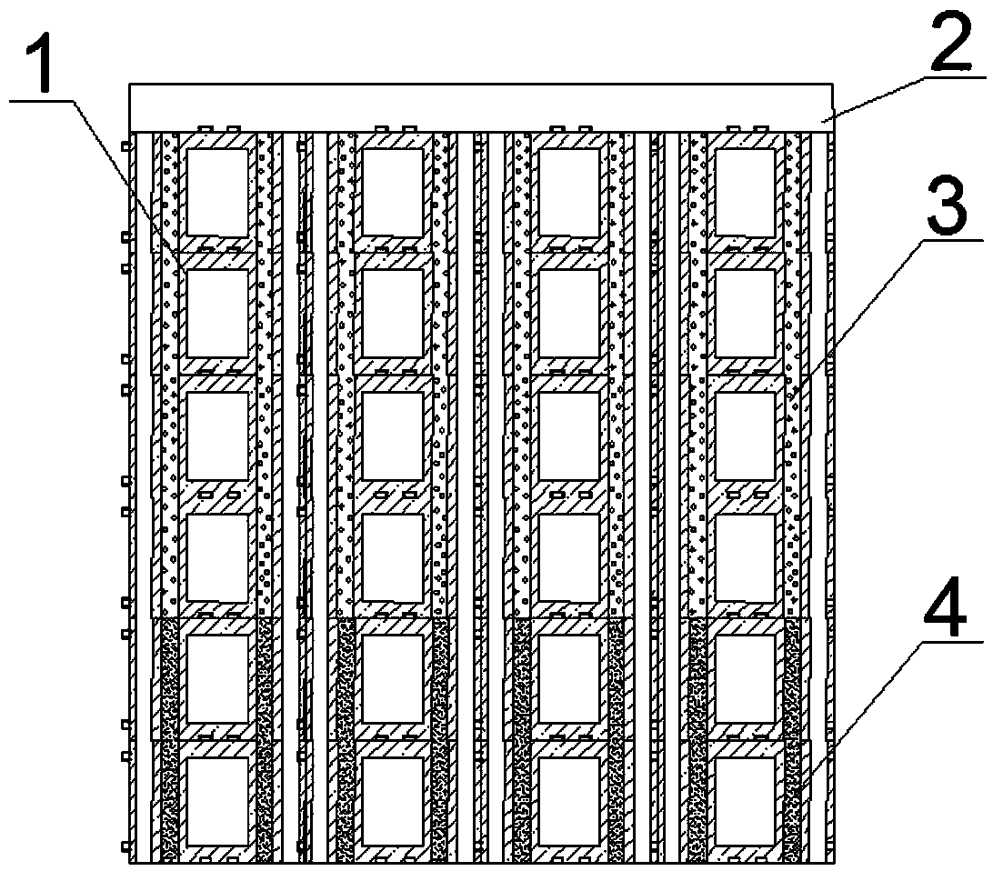 Initial rainwater interception purification and later rainwater drainage ecological slope protection system