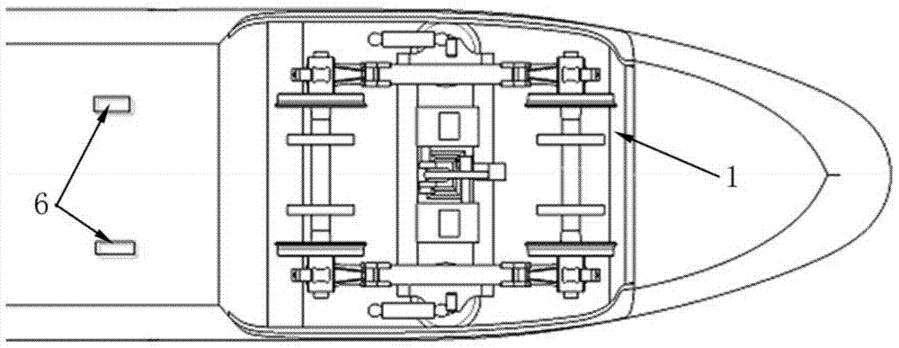 Device and method for testing flow field state in bogie compartment of high-speed train