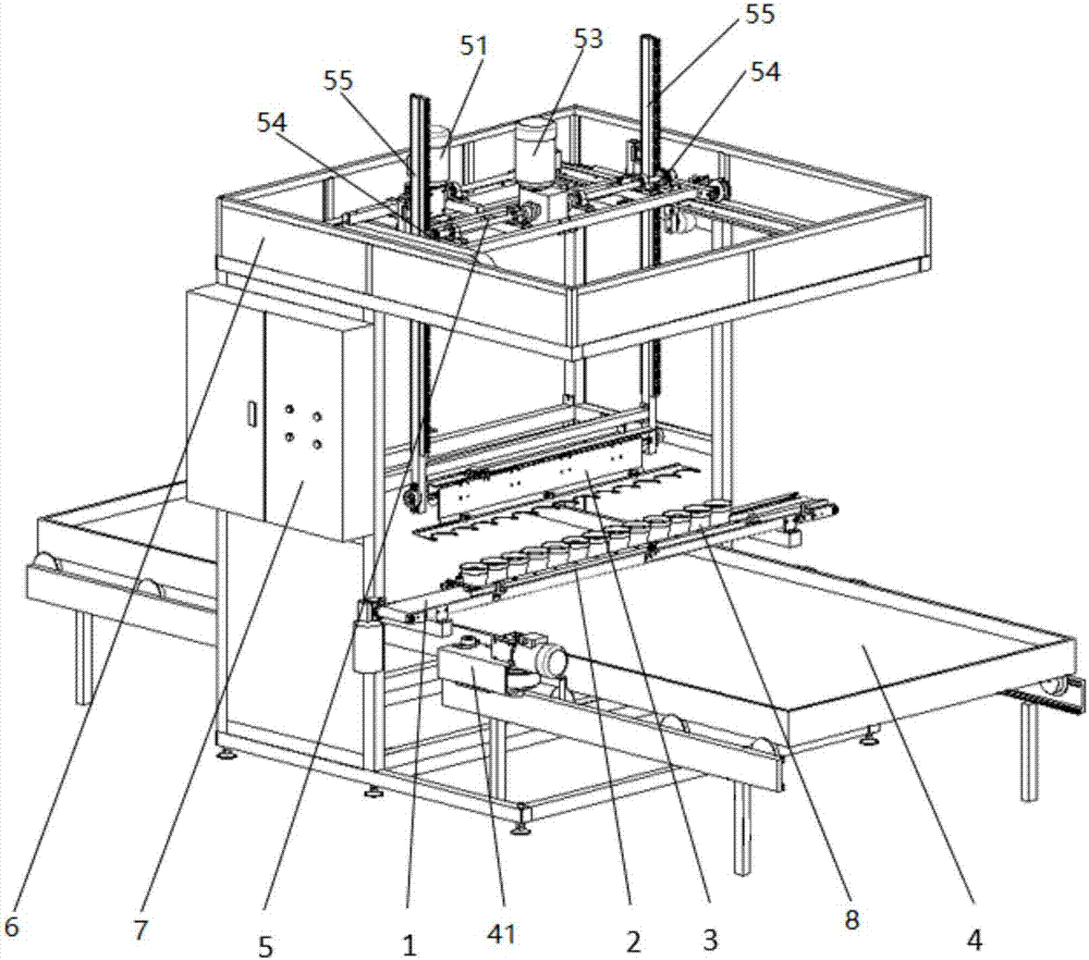 Potting fixed-distance bothway jumping-moving device