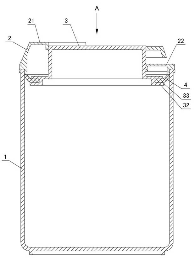 Pulled seal type plastic easily-clamping pot