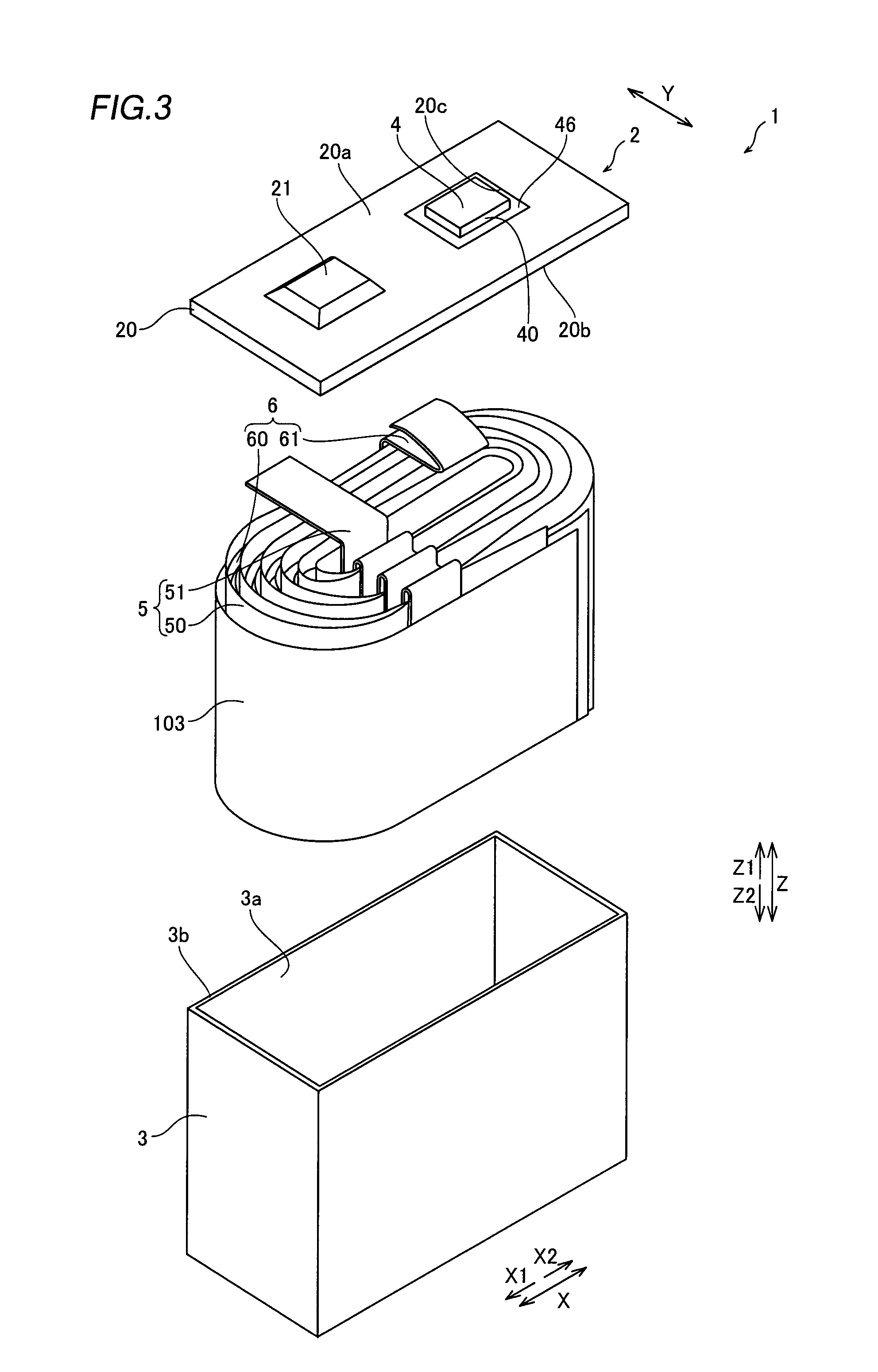 Negative electrode terminal and cover member for lithium ion battery, and lithium ion battery