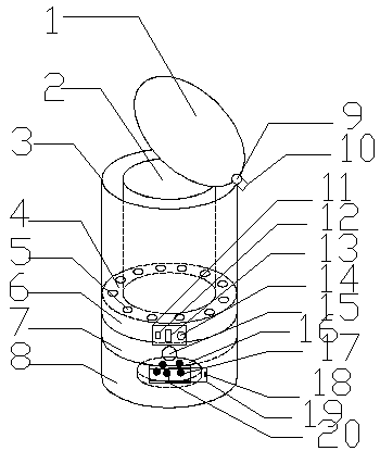 Multifunctional garbage can