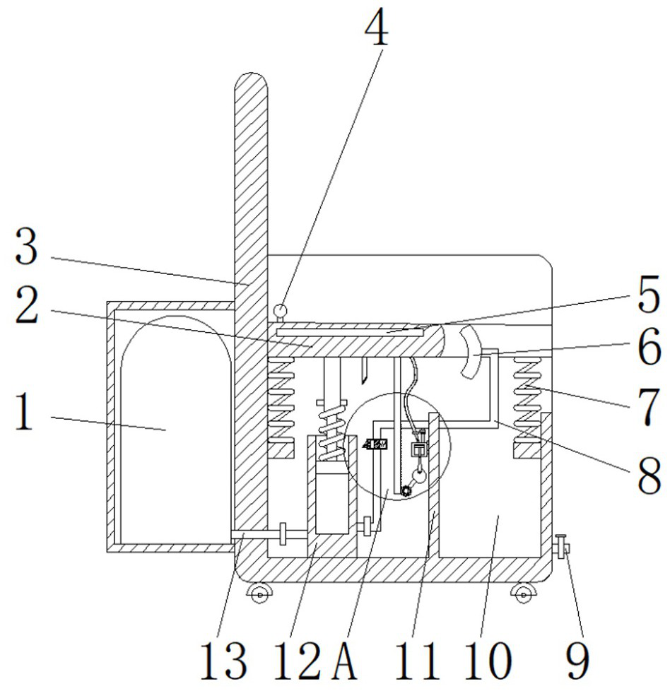 Movable medical perineum disinfection and cleaning device for gynaecological and obstetric nursing