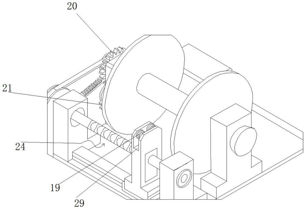 Galvanized iron wire winding device