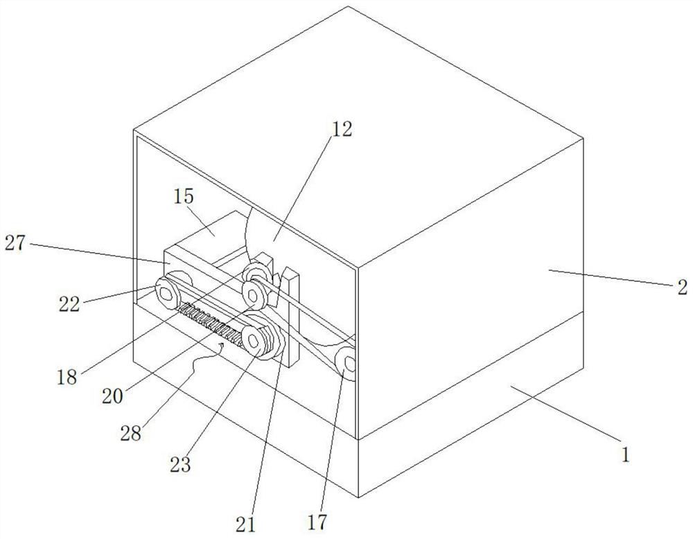 Galvanized iron wire winding device