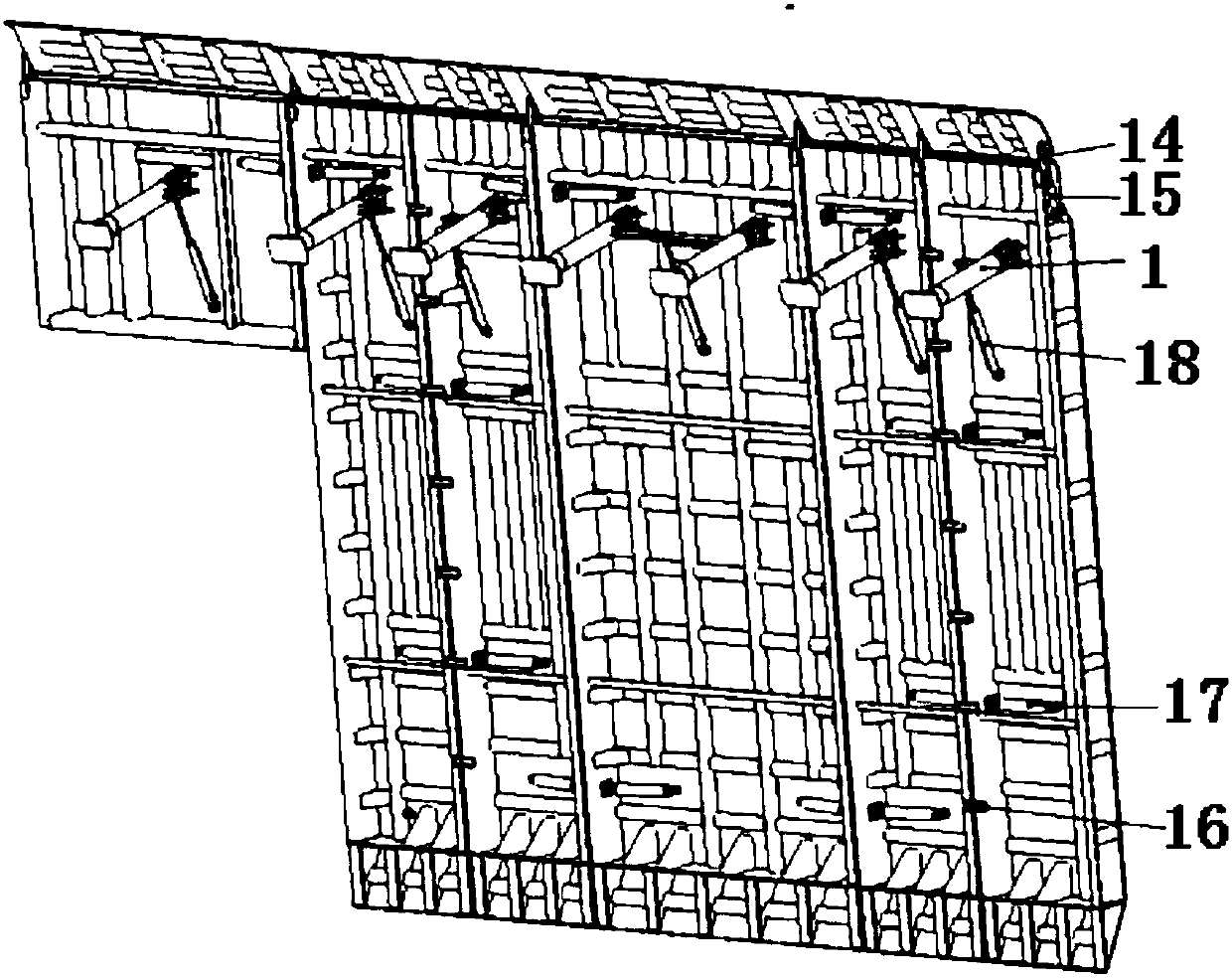 Platform structure for assembling and dissembling carrying vehicle