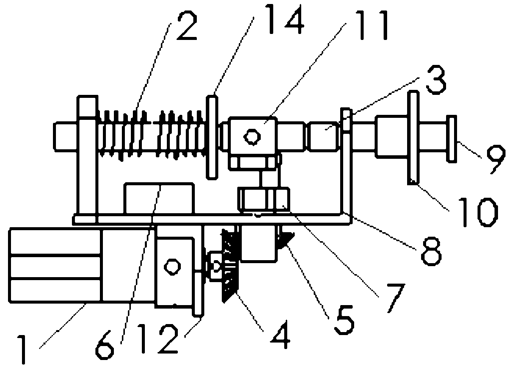 Crank type underwater robot ejection device