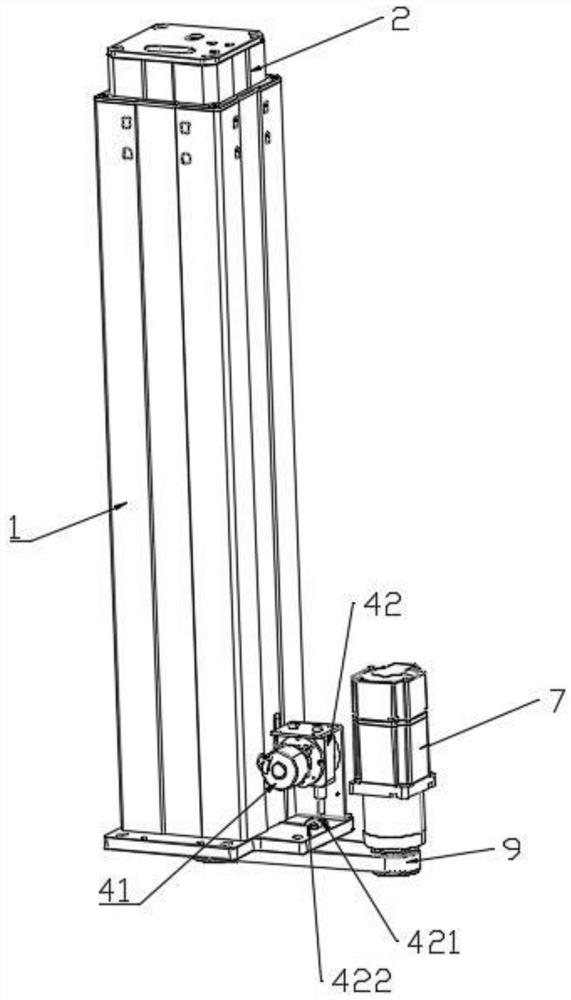 Lifting stand column device