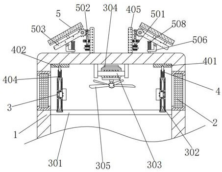 Green building energy-saving ventilation structure