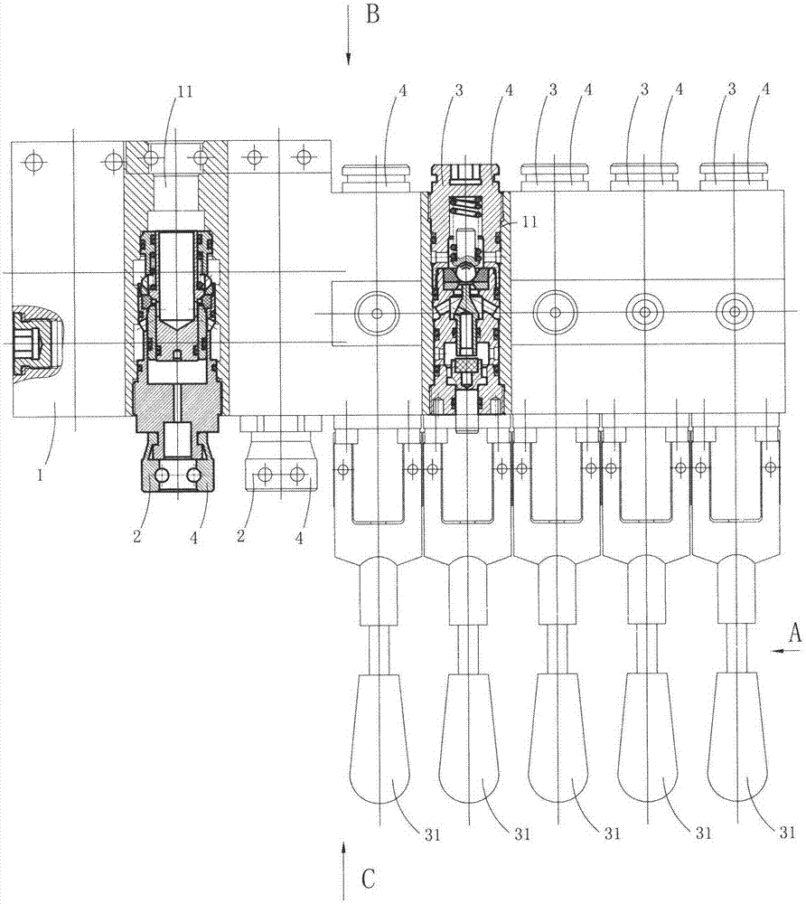 Hydraulic control directional control valve