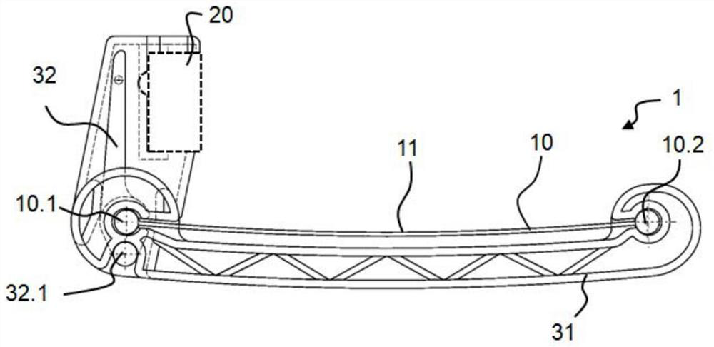 Simplified door opening and closing mechanism with large actuating surface