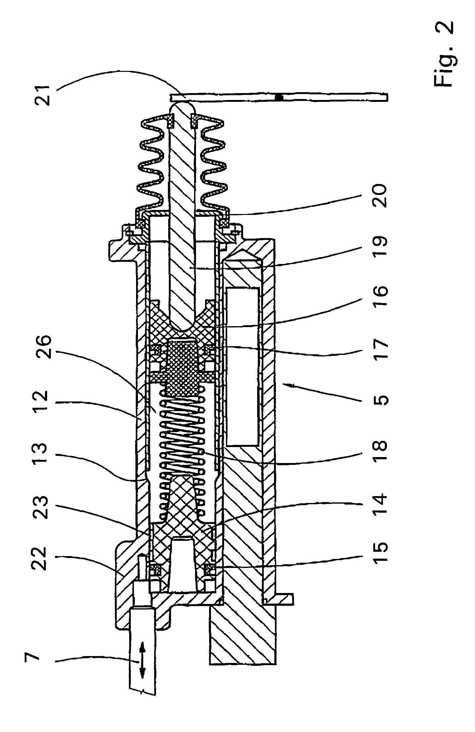 Device for increasing the functional reliability of a hydraulic circuit of a hydraulically operable clutch