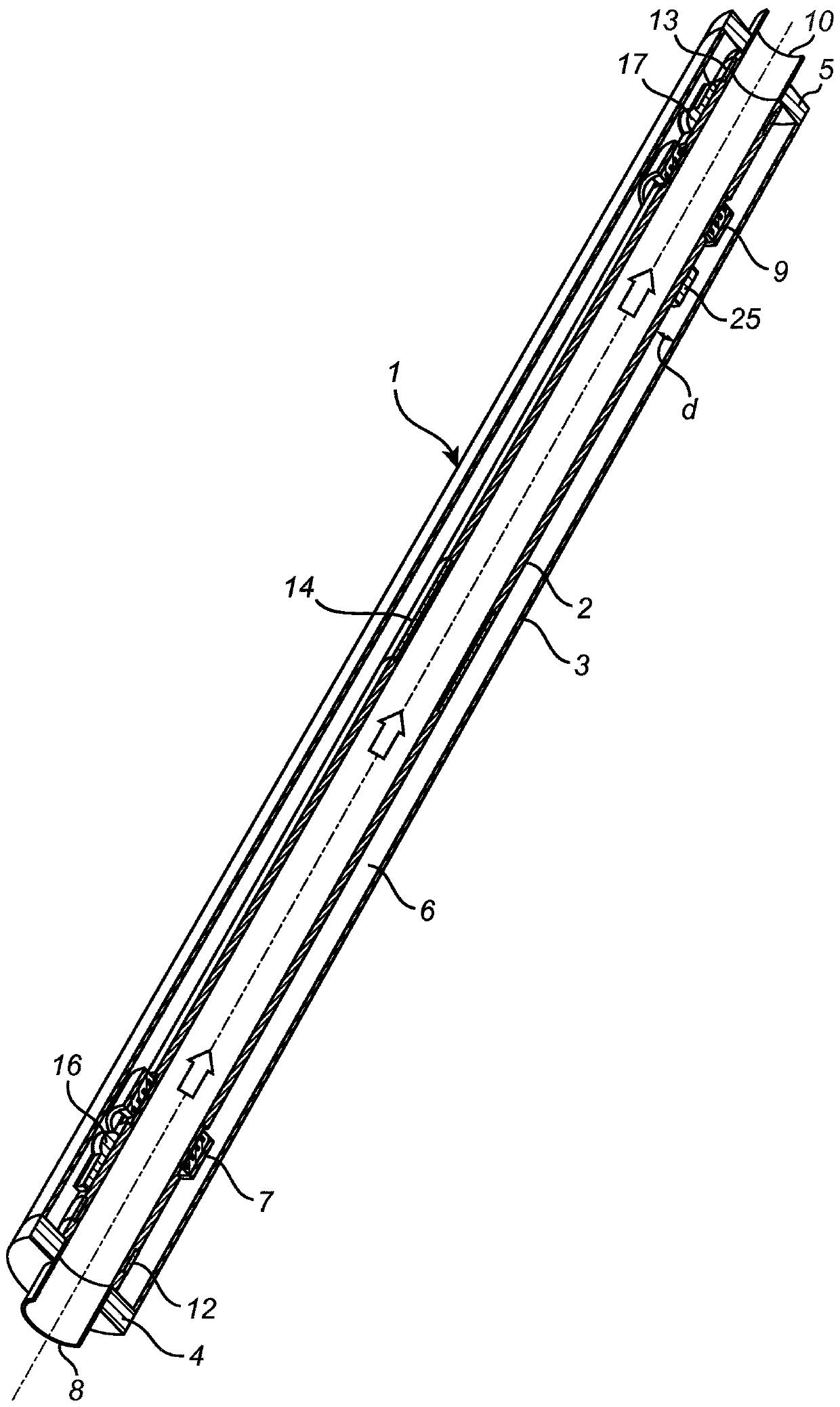 Calorimetric probe and a method for calorimetric measurement