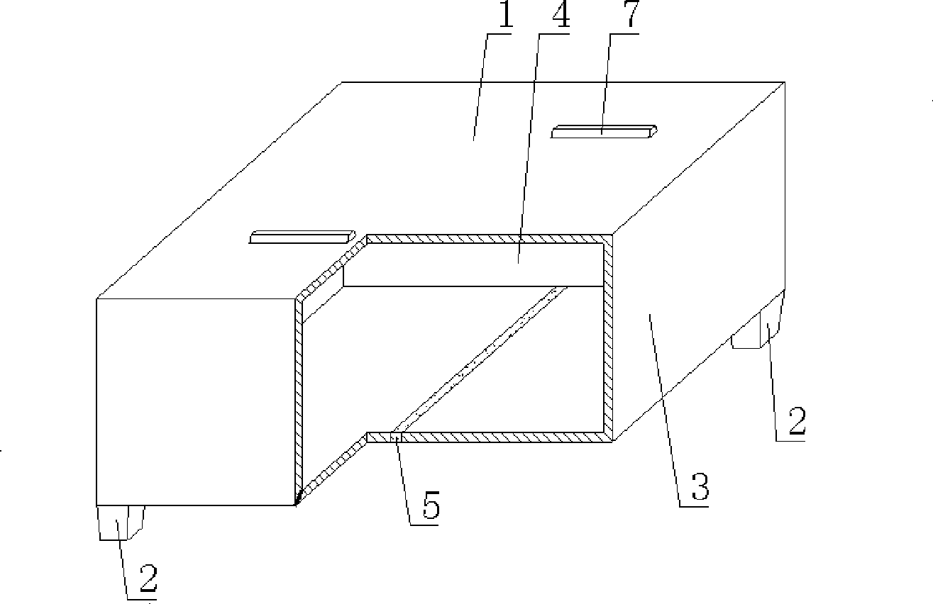 Hollow carcass for filling cast-in-situ concrete