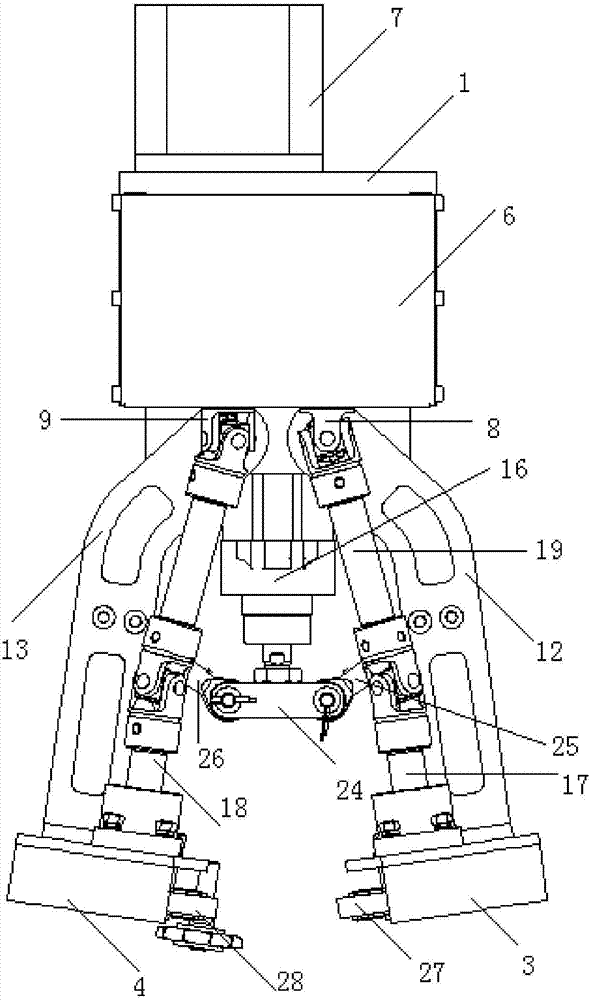 Full-automatic bag-clamping supporting machine