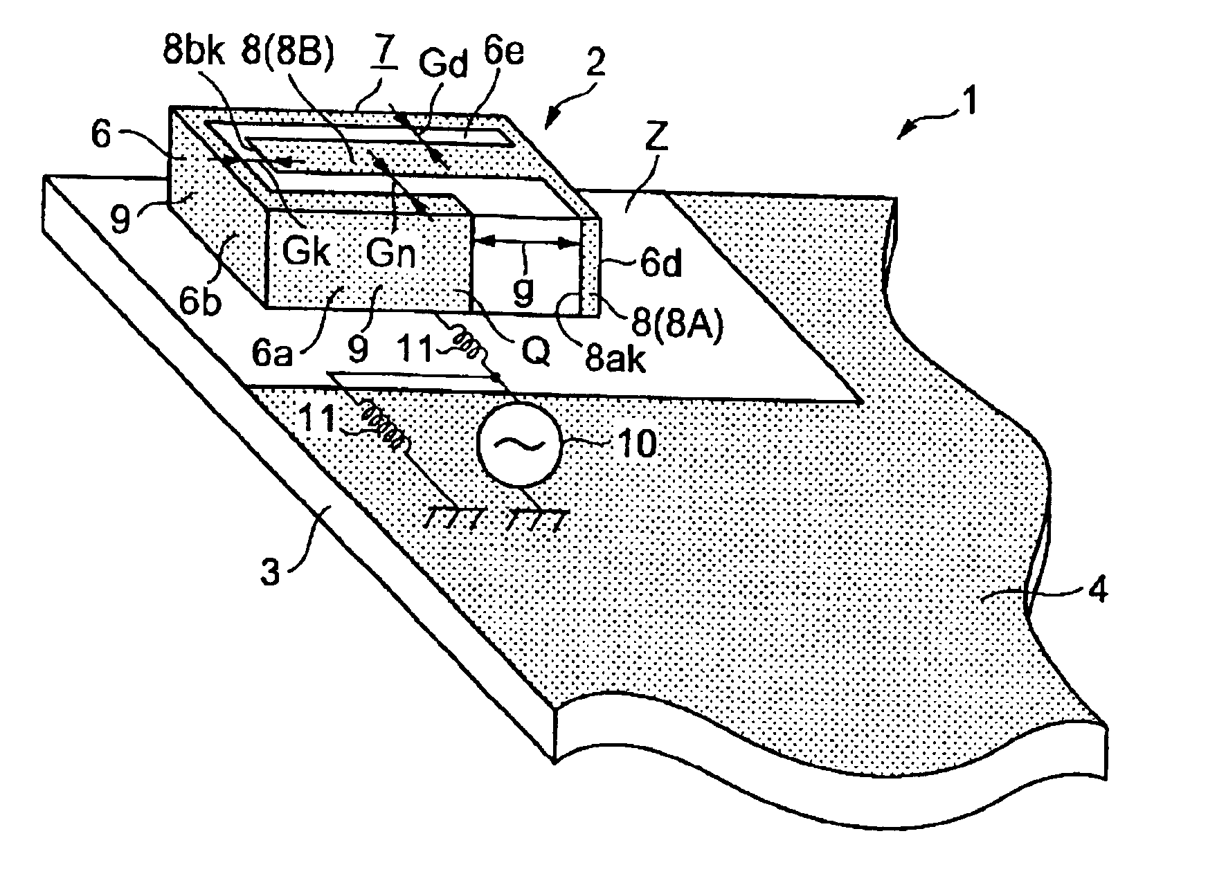 Surface mount antenna, antenna device using the same, and communication device