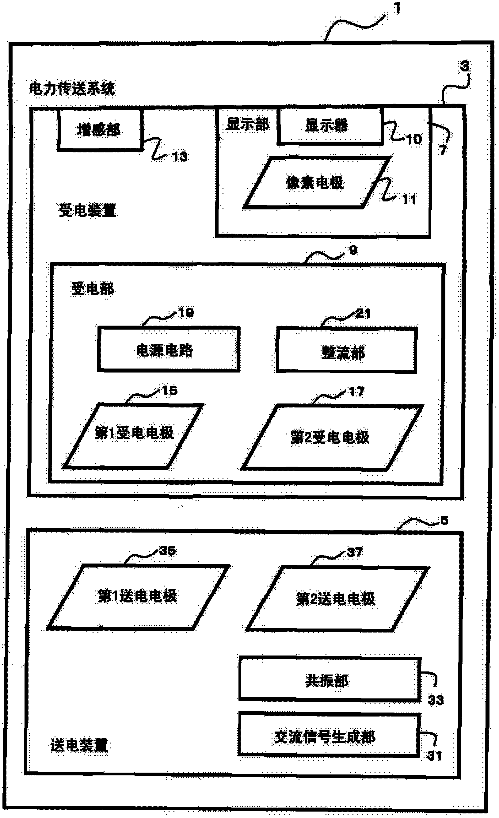 Transmission system and powered device