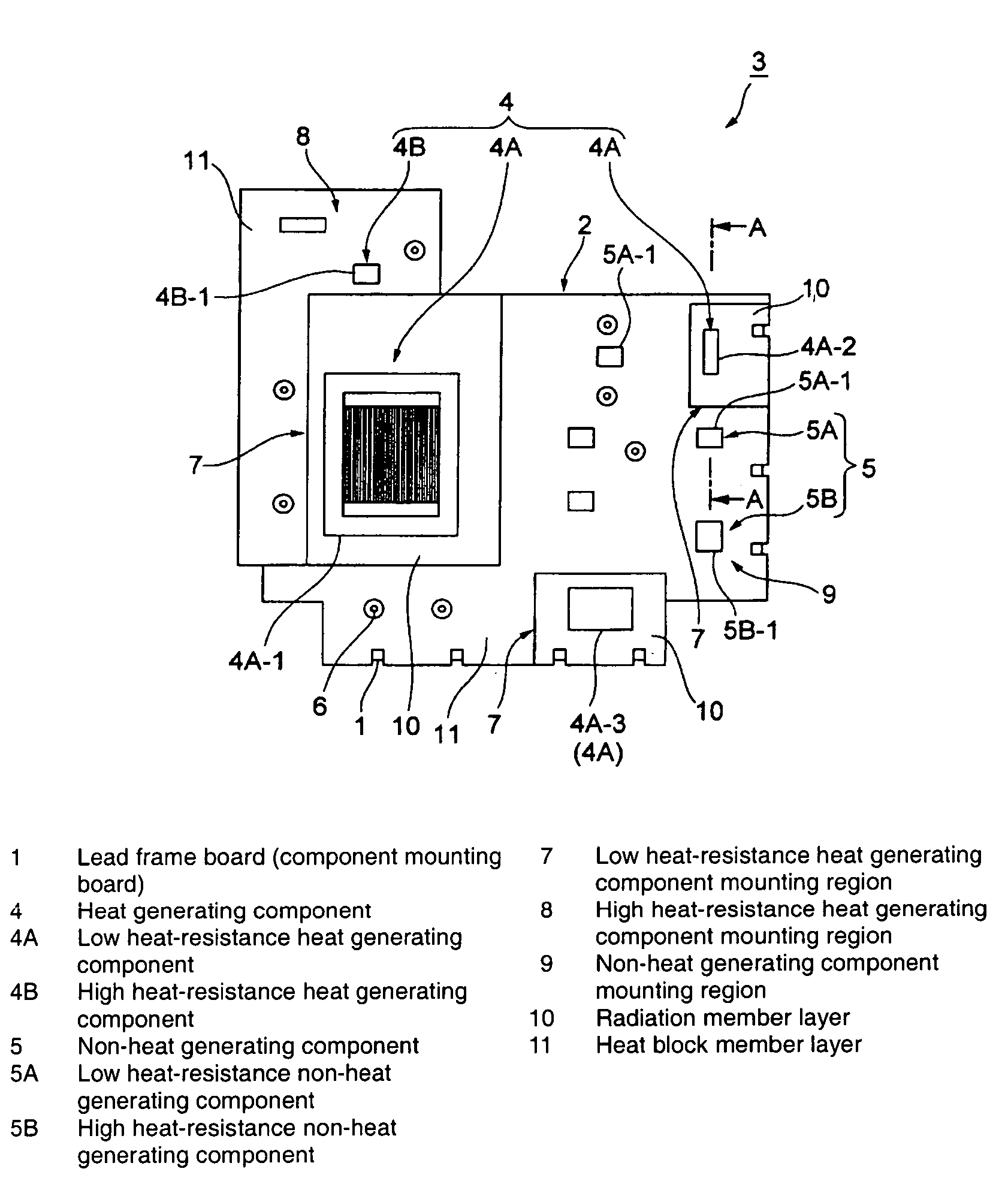 Component mounting board structure and production method thereof