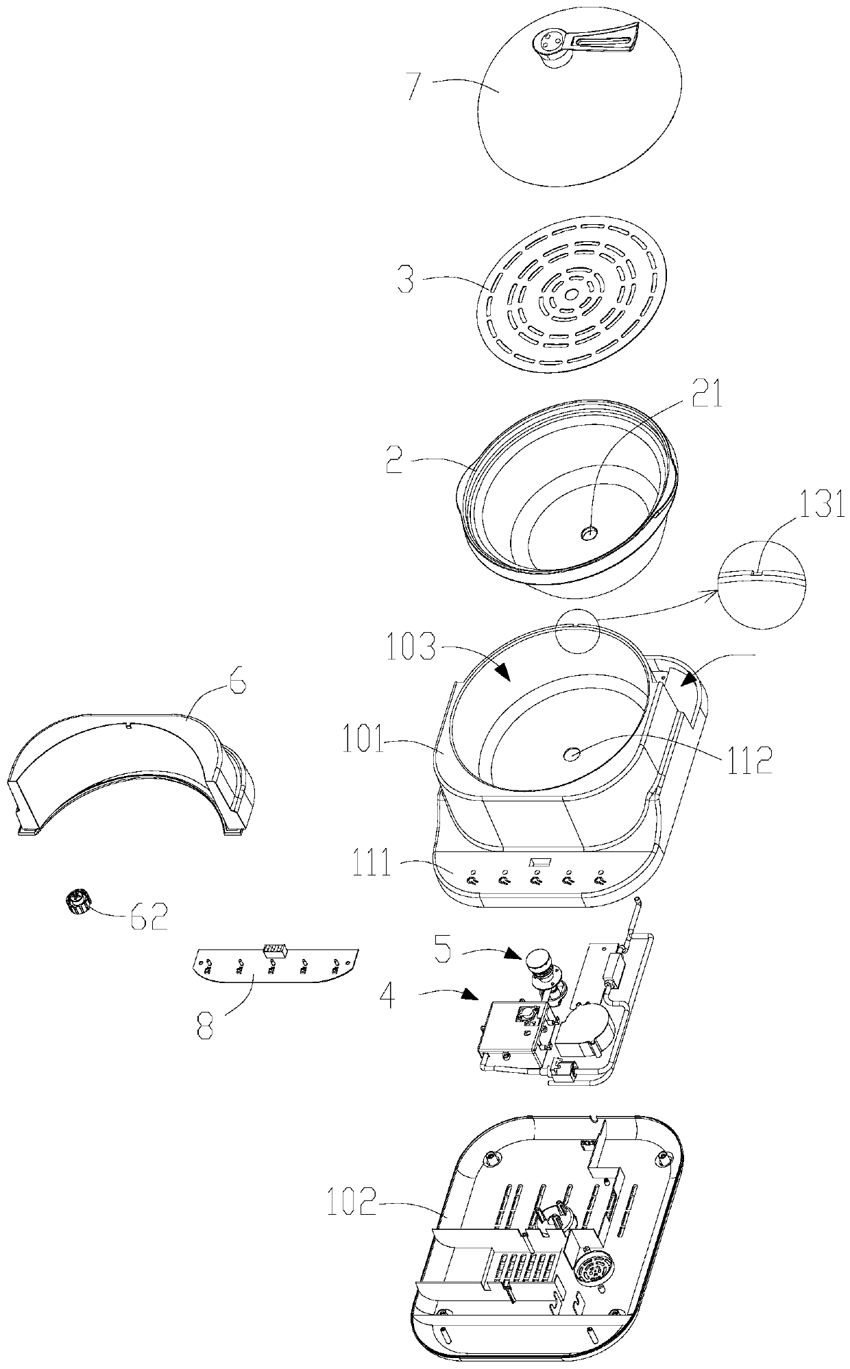 Electric steaming pot