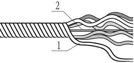 Metal-based cable-like distributed optical fiber sensor