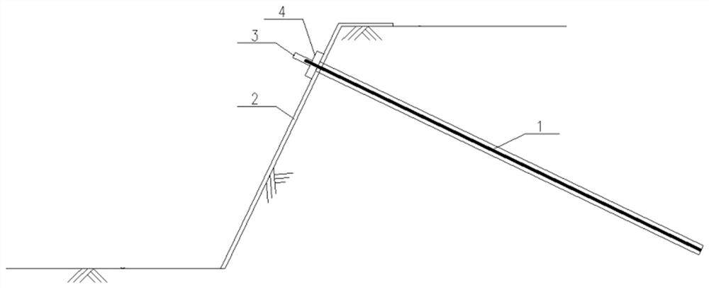 Structure for converting foundation pit temporary soil nail into basement exterior wall permanent soil nail