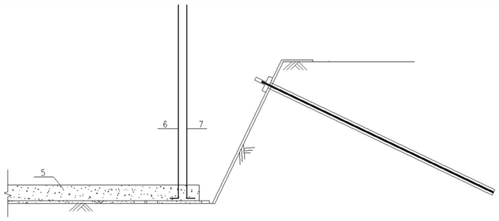 Structure for converting foundation pit temporary soil nail into basement exterior wall permanent soil nail