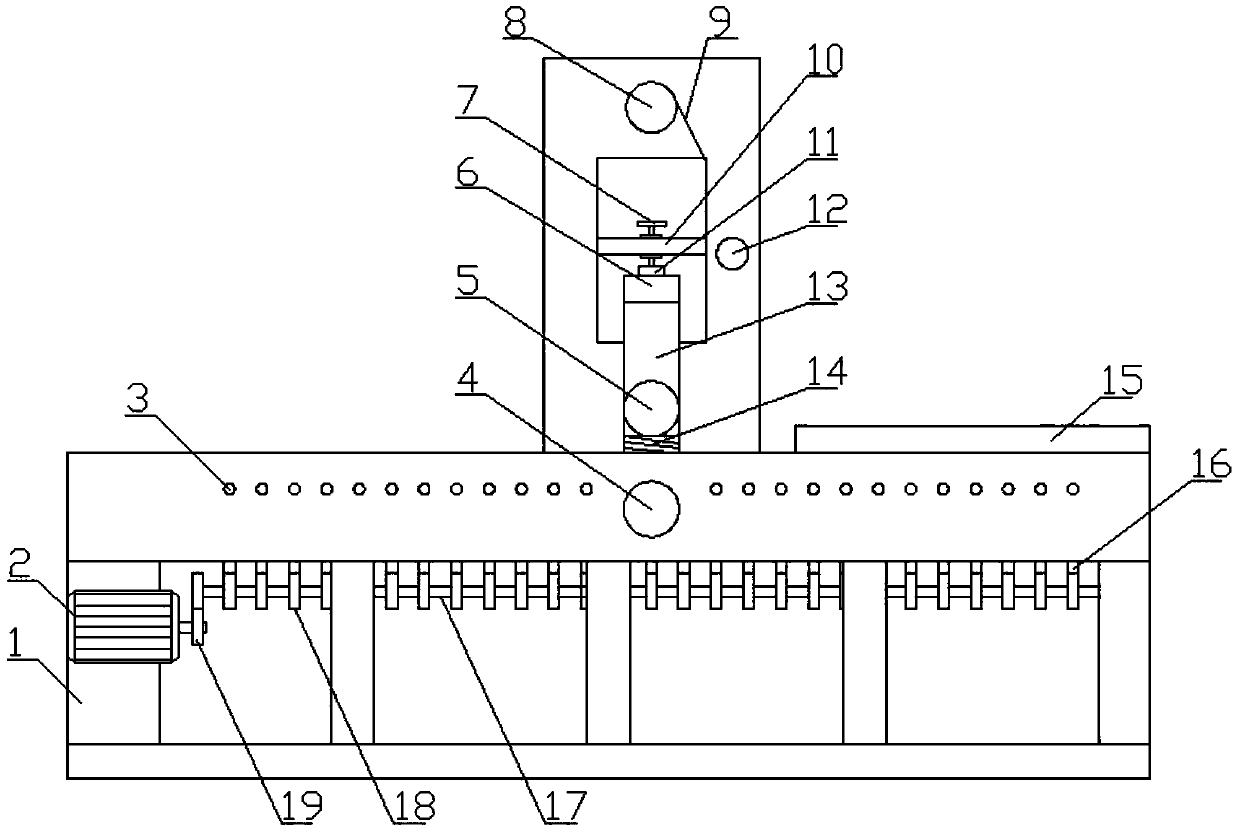 Special film pasting device for veneer