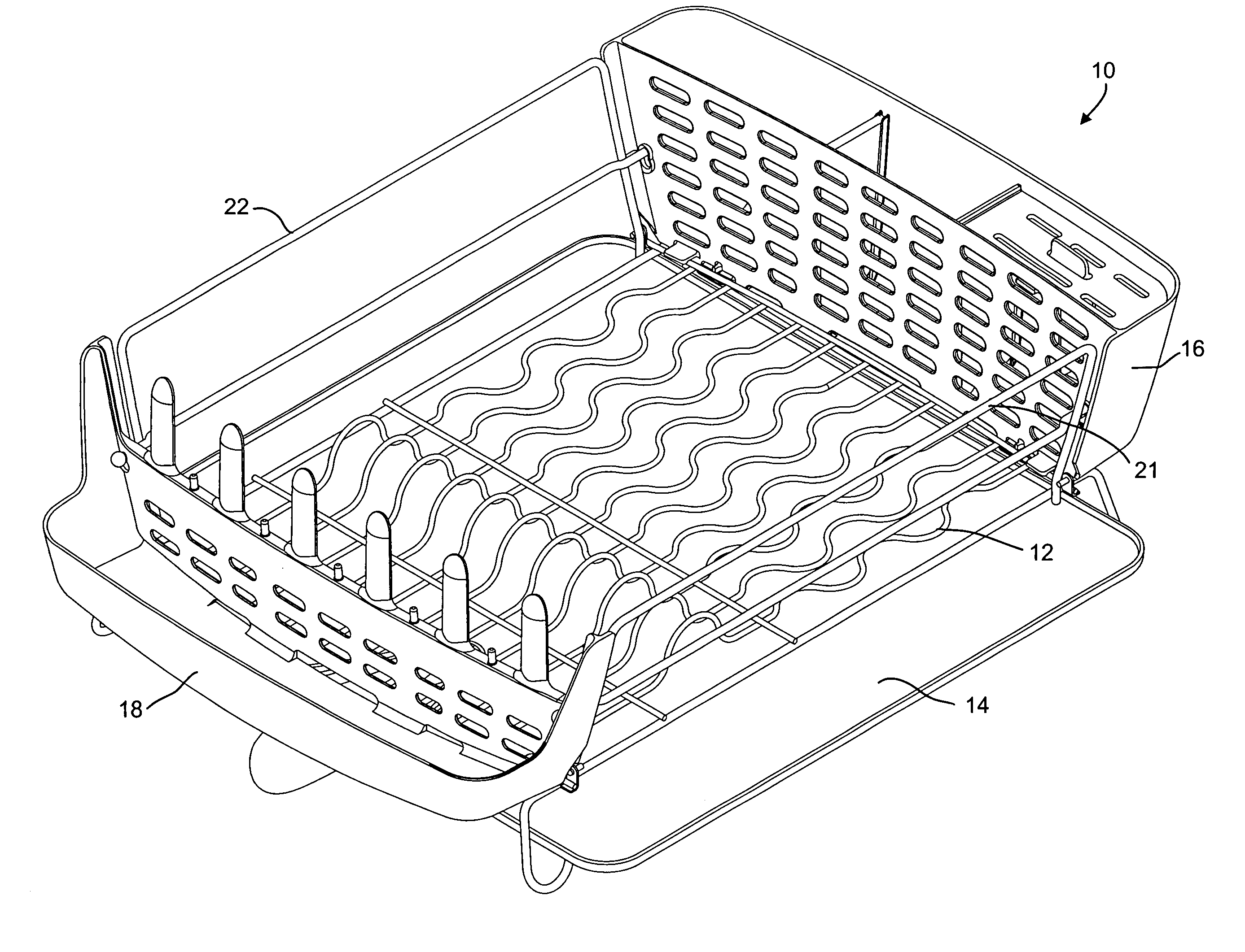 Drying storage rack